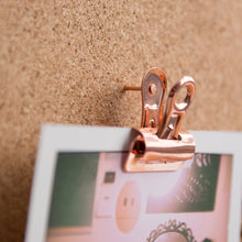 Load image into Gallery viewer, PUSH PINS BULLDOG CLIPS, ROSE GOLD