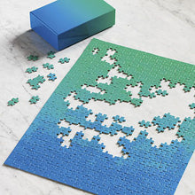 Load image into Gallery viewer, 500pc Gradient Puzzle: Blue-Green
