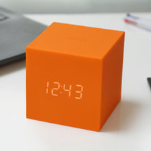 Load image into Gallery viewer, Gravity Cube Click Clock: Orange