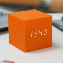 Load image into Gallery viewer, Gravity Cube Click Clock: Orange