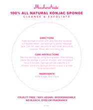 Load image into Gallery viewer, MaskerAide - Konjac Sponge Cleanse & Exfoliate