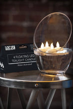 Load image into Gallery viewer, White Lumizu Lights Four pack of LED water activated candles..