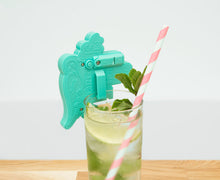 Load image into Gallery viewer, FLASHING PARROT DRINK TOPPER