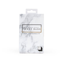 Load image into Gallery viewer, POWER BANK, WHITE MARBLE