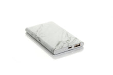Load image into Gallery viewer, POWER BANK, WHITE MARBLE