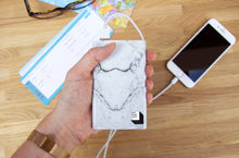 Load image into Gallery viewer, POWER BANK, WHITE MARBLE