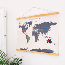 Load image into Gallery viewer, CROSS STITCH WORLD MAP - MINI VERSION