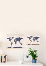 Load image into Gallery viewer, CROSS STITCH WORLD MAP - MINI VERSION