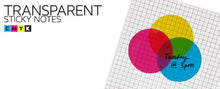 Load image into Gallery viewer, CMYK TRANSPARENT STICKY NOTE