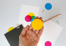 Load image into Gallery viewer, CMYK TRANSPARENT STICKY NOTE