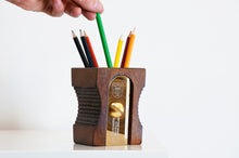 Load image into Gallery viewer, SHARPENER DESK TIDY DARK