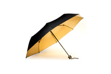 Load image into Gallery viewer, BLACK AND GOLD UMBRELLA