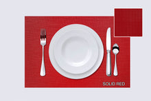 Load image into Gallery viewer, Solid Red - Set of 6 Placemats
