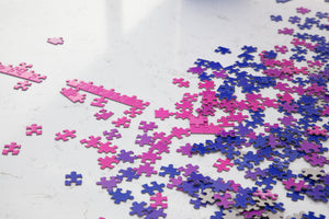 500pc Gradient Puzzle: Blue-Pink