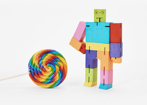 Cubebot, Medium, Multicolourd Robot, David Weeks