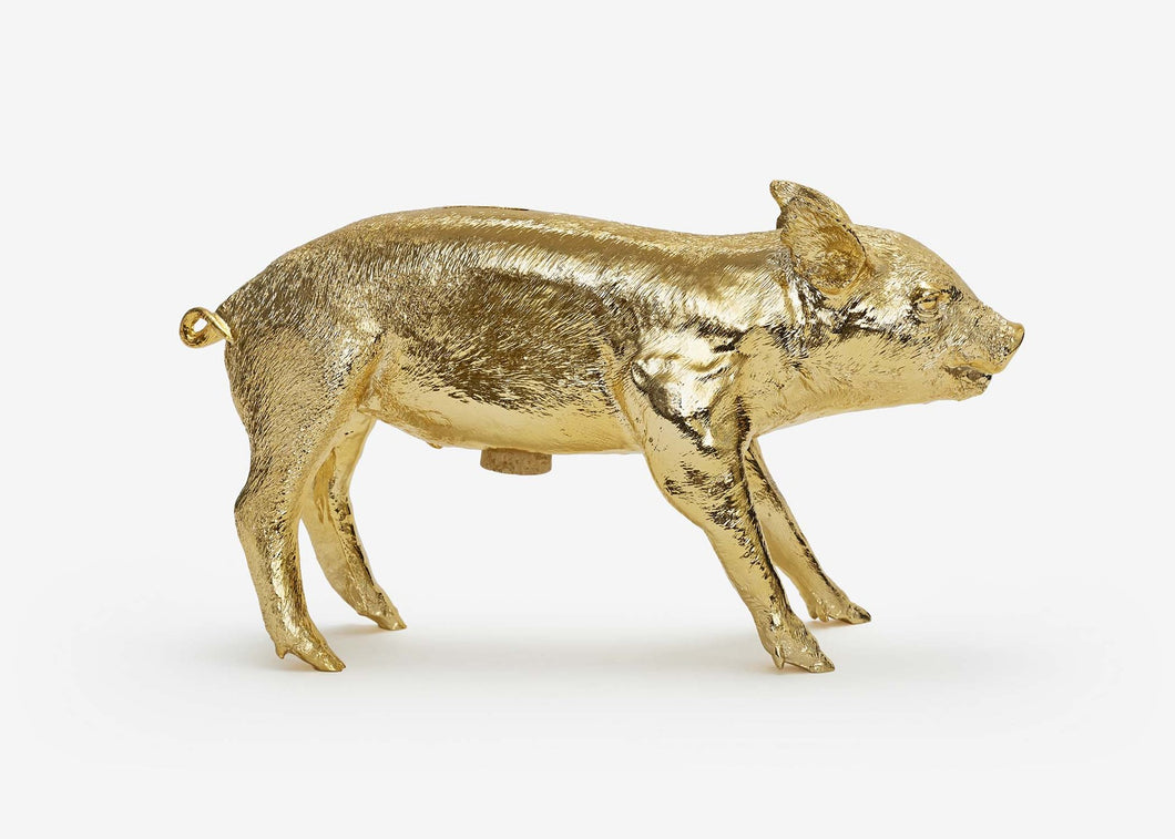 Bank Pig, Gold Chrome, H. Allen