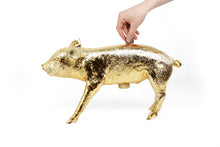Load image into Gallery viewer, Bank Pig, Gold Chrome, H. Allen
