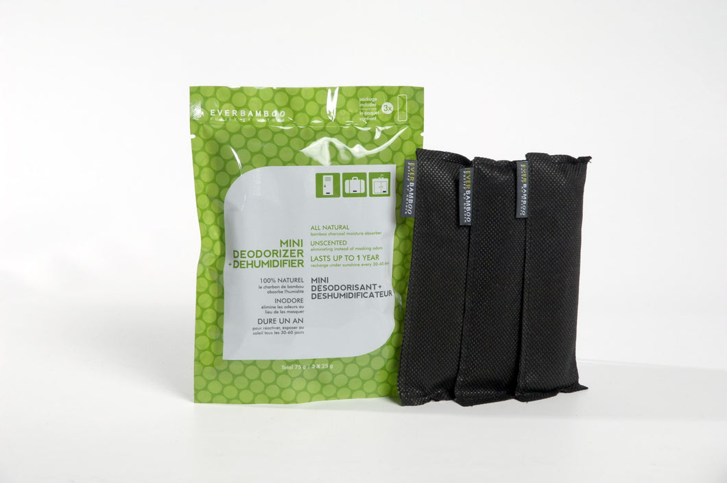 Mini Deodorizer + Dehumidifier (3-Pack)