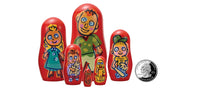Load image into Gallery viewer, Matryoshka Nesting Doll - Micro Stacking Family
