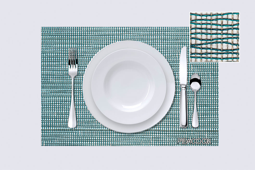 Peacock - Set of 6 Placemats