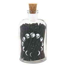 Load image into Gallery viewer, APOTHECARY MATCH BOTTLE ASTRONOMY LARGE - BLACK
