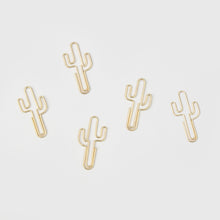 Load image into Gallery viewer, CACTUS PAPER CLIPS, GOLD
