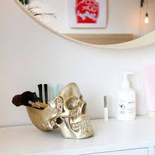 Load image into Gallery viewer, SKULL TIDY, GOLD
