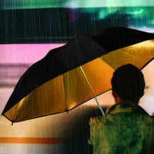 Load image into Gallery viewer, BLACK AND GOLD UMBRELLA
