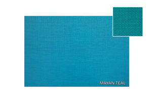 Solid Mayan Teal - Set of 6 Placemats